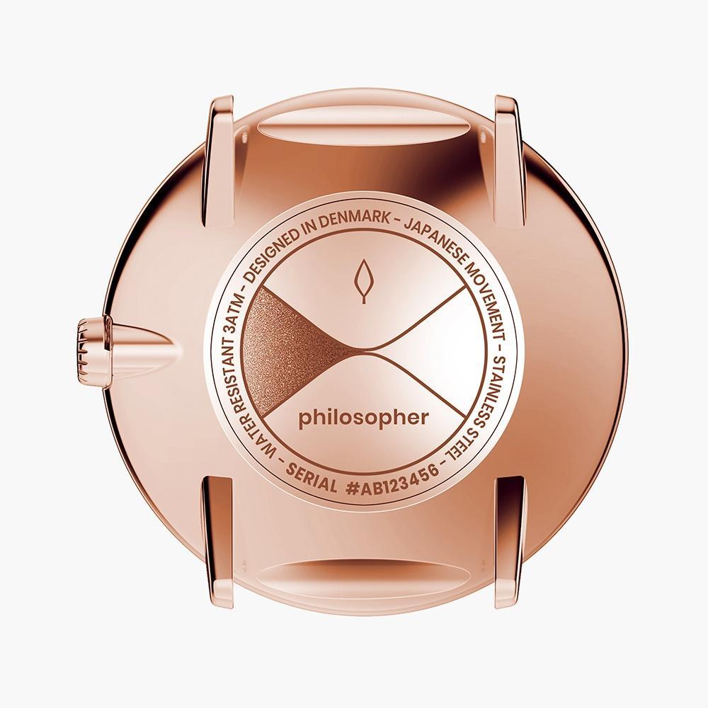 Philosopher - SET Roségold | Armbänder Braun / Schwarz / Mesh