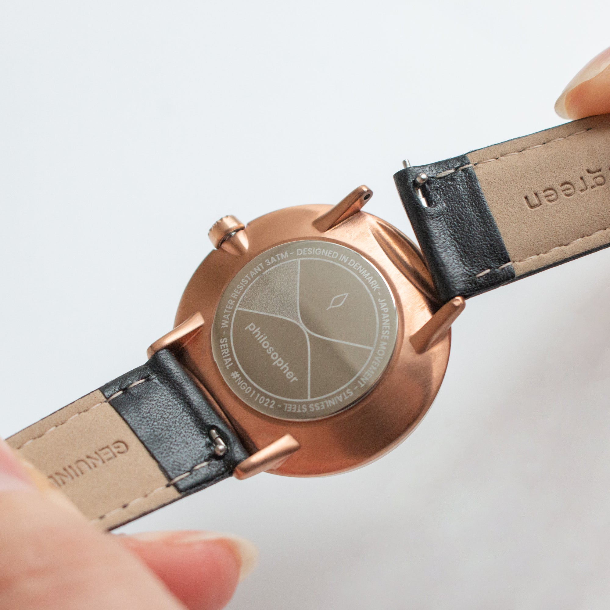 Philosopher - SET Roségold | Armbänder Braun / Schwarz / Mesh