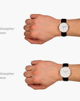 Philosopher - SET Roségold | Armbänder Braun / Schwarz / Mesh