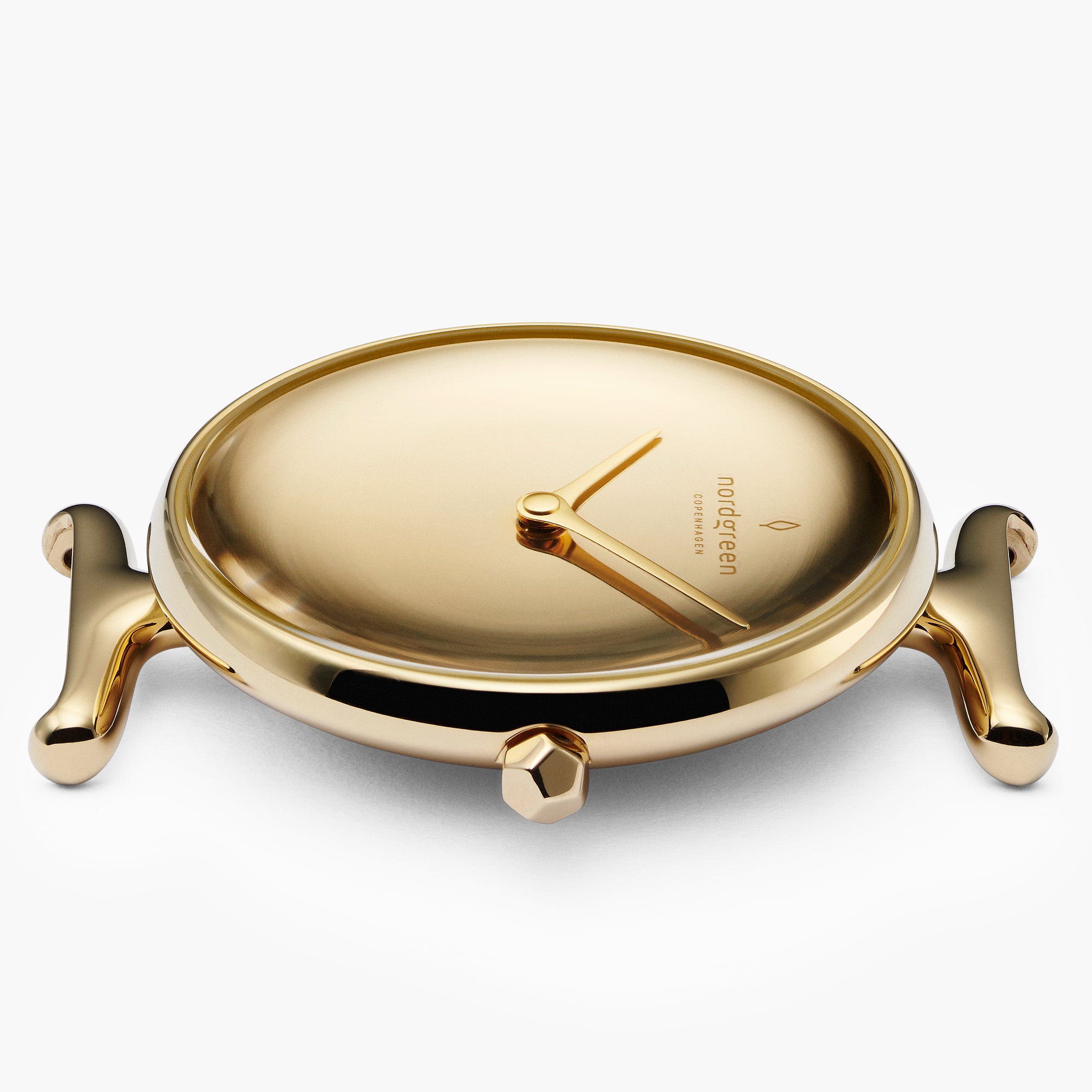 Unika - SET Poliertes Edelstahl Ziffernblatt Gold | Armbänder Braun / Grau / Schwarz